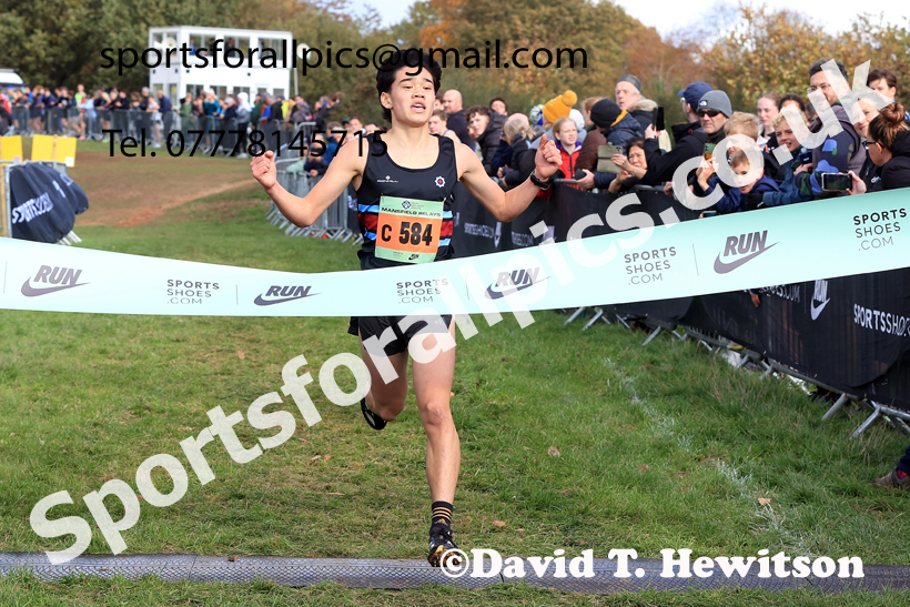 Mens Under-17s 2025 National Cross Country Relays, Berry Hill Park, Mansfield. Photo: David T. Hewitson/Sports for All Pics